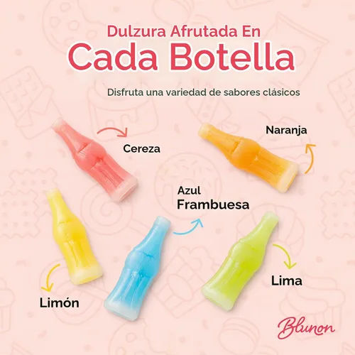Vista 3 de Caramelo de botella de cera – Bebida retro a granel de 4 libras – Caramelo nostálgico de la vieja escuela – 210 piezas