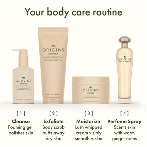 Vista 7 de Origins Crema corporal batida con soufflé de jengibre Mantequilla corporal para piel seca Con jengibre