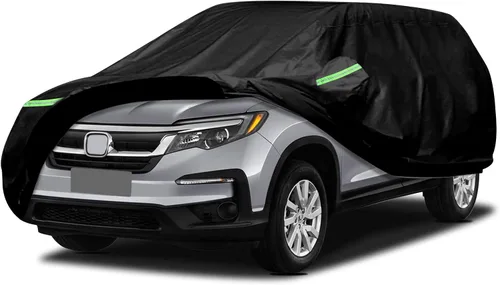 Vista 10 de Funda impermeable para auto Compatible con Honda Pilot 2002-2025, fundas para auto para todo tipo de clima 210T con interior de algodón