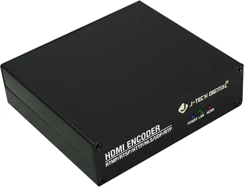 Vista 10 de J-Tech Digital Codificador de vídeo HDMI H.264 H.265 IPTV codificador de vídeo en red 4K 30Hz con NDI, audio incrustado, PoE, admite protocolos UDP