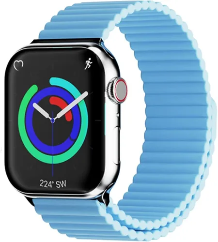 Vista 14 de HeiKe Correa magnética de silicona para Apple Watch Band de 1.929 in 1.811 in 1.772 in 1.732 in 1.654 in 1.614 in 1.575 in 1.496 in para hombres