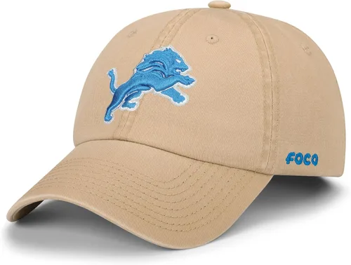 Vista 19 de FOCO NFL Mens NFL Team Logo Khaki Casual Hat Caps