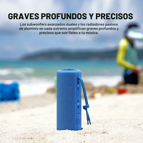Vista 4 de MIATONE Altavoces Boombox al Aire Libre Portátiles Bluetooth Altavoces Inalámbricos Impermeables - Azul