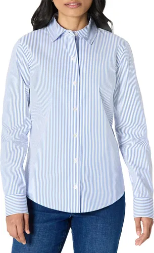Vista 10 de Amazon Essentials Camisa de vestir con botones y popelina elástica de ajuste regular para mujer