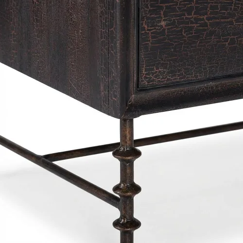 Vista 7 de Hooker Furnishings Big Sky Archivador de dos cajones con chapa de nogal - negro