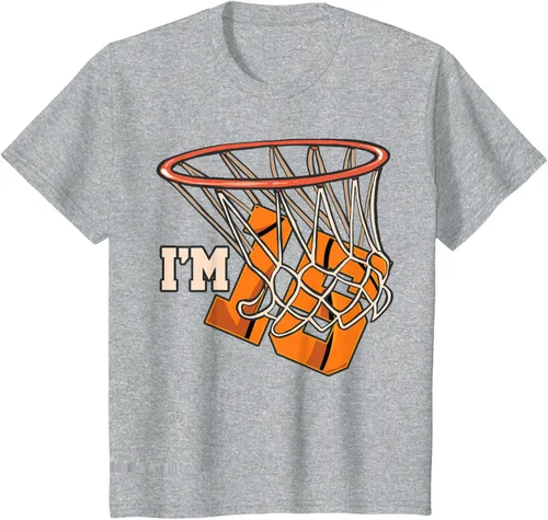 Vista 55 de Camiseta número 15 con temática de baloncesto para fiesta de cumpleaños, Negro, S
