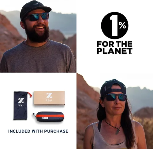 Vista 6 de Zeal Optics Incline Gafas de sol polarizadas a base de plantas para hombres y mujeres