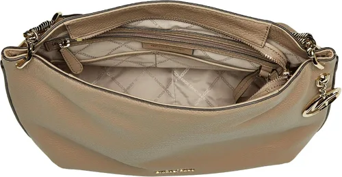 Vista 4 de MICHAEL Michael Kors Lillie - Bolsa de hobo con cremallera tamaño grande color verde