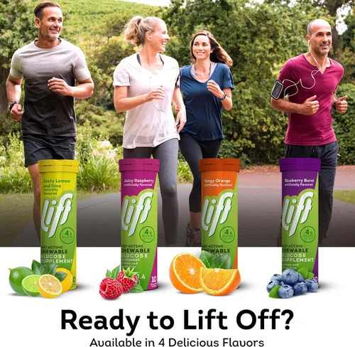 Vista 7 de Lift Comprimidos energéticos masticables de glucosa de acción rápida Naranja Tubo de 10 quilates (paquete de 12)