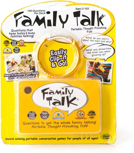 Vista 6 de Juegos de mesa portátiles Around The Table, iniciadores de conversación significativos y juego de viaje en automóvil - Family Talk