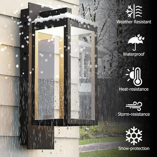 Vista 3 de Accesorios de Lámparas de Pared para Exteriores, Accesorios de Luz para Exteriores de Montaje en Pared, Iluminación de Aplique de Pared