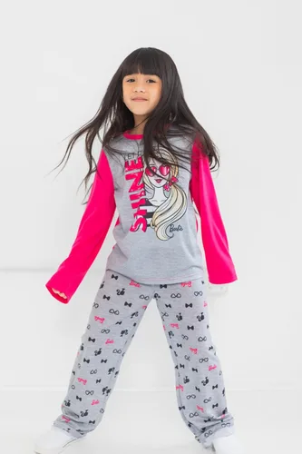 Vista 2 de Barbie Conjunto de pijama y pantalones para niñas pequeñas a grandes