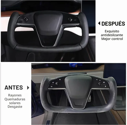 Vista 7 de Funda de volante para Tesla Yoke Model X Model S (2021-2026)