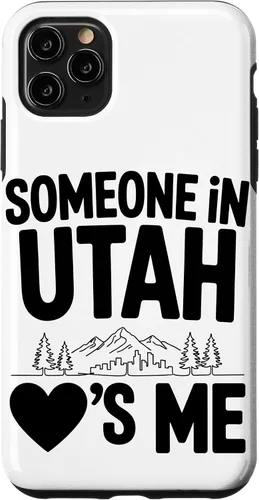 Vista 13 de Someone in Utah Loves Me Long Distance Family Case for iPhone 16