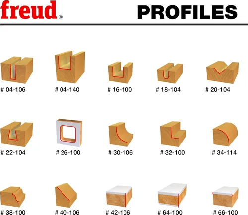 Vista 3 de Freud 90-100: Juego de brocas avanzadas de 15 piezas