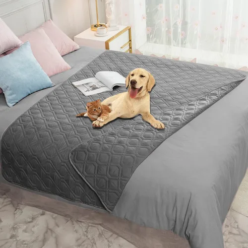 Vista 31 de Ameritex Manta Impermeable Reversible Cubierta para Cama de Perro Manta para Mascotas para Muebles Cama Sofá Sillón