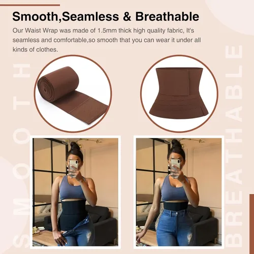 Vista 6 de FeelinGirl Waist Trainer Wrap for Women Tummy Control Waist Shaper with Loop
