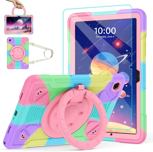 Vista 12 de Funda para tableta con función de atril, correa de mano y correa para el hombro (funda para iPad 2/3/4)