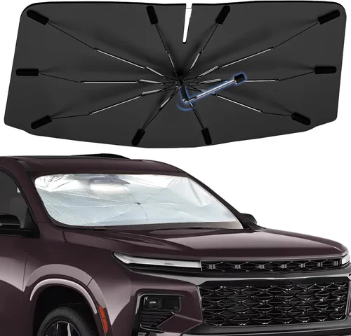 Vista 56 de Sombrilla Parasol para Parabrisas para Mazda 3 2014-2026, Parasol Plegable para Coche para Ventana Delantera, Visera Protectora Solar Altamente