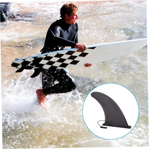 Vista 6 de Aleta de paddleboard extraíble para kayak, tabla universal de plástico, impermeable, accesorios inflables de pie, 8.5 x 7.1 x 1.4 pulgadas