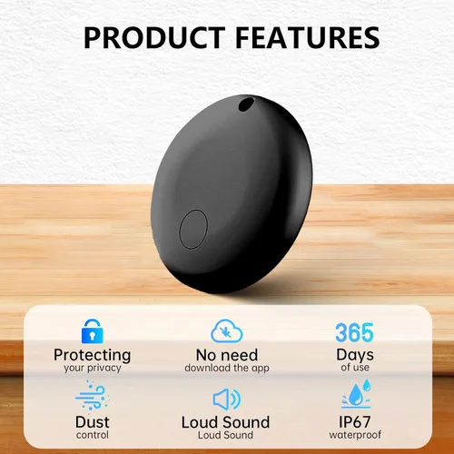 Vista 4 de Rastreador Bluetooth Android - Paquete de 2 localizadores de artículos que funcionan con Google Find My App (solo para Android), etiqueta