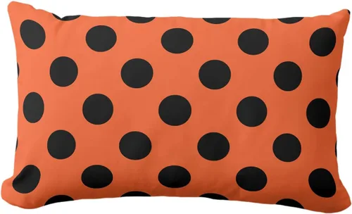 Vista 56 de Fundas de almohada de lunares negros sobre beige de 16 x 16 pulgadas, fundas de almohada decorativas rústicas y cuadradas para decoración del sofá