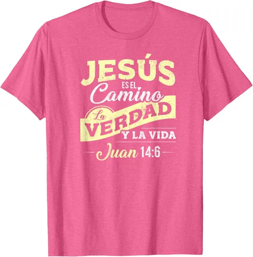 Vista 26 de Camisas de la Biblia de Jesus para los Cristianos Camiseta Española Negro