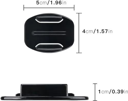 Vista 3 de AFAITH Paquete de 10 soportes adhesivos planos 3M para estuche de cámara GoPro