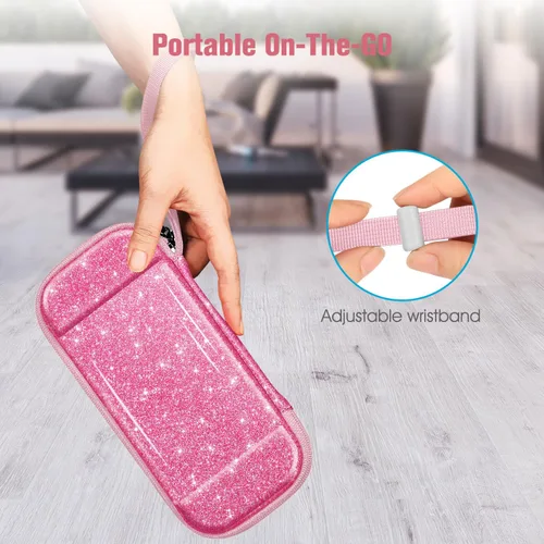 Vista 23 de Fintie Slim Carrying Case for Nintendo Switch OLED Model 2021/Switch 2017 - [Slim Fit] Shockproof Protective Travel Storage Bag with 10 Game