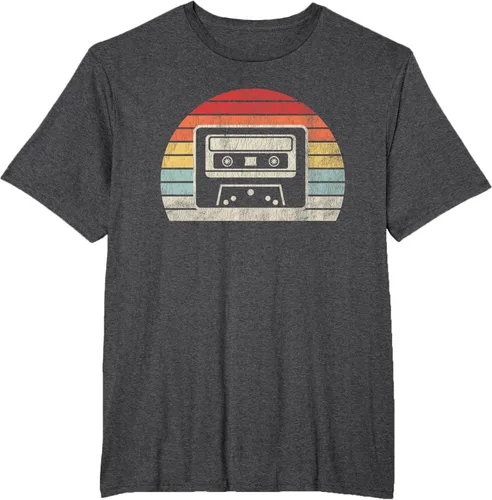 Vista 14 de Retro Cassette Tape 80s 90s Nostalgia T-Shirt Negro