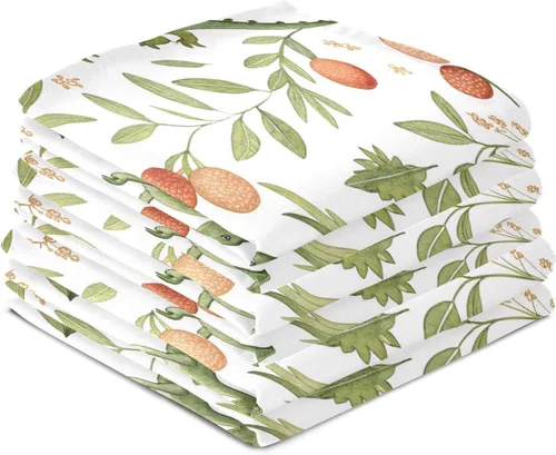 Vista 4 de Juego de 4 paños de cocina medievales con diseño de dragones medievales, ultra suaves, absorbentes, toallas de cocina, toallas de mano, paños