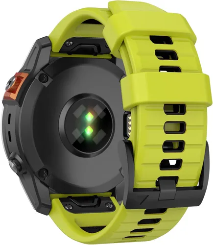 Vista 13 de Compatible con Fenix 7X Band, correa de reloj de silicona de fácil ajuste de 1.024 in para Garmin Fenix 5X/5X Plus/6X/6X Pro/7X Pro/3/3 HR