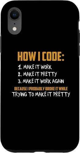 Vista 24 de iPhone 16 How To Code Funny Computer Programmer Coding Geek Novelty Case