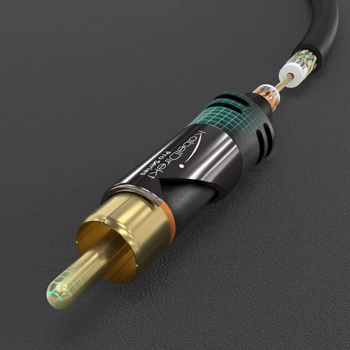 Vista 4 de KabelDirekt – 5 pies – Cable de cable de subwoofer RCA/Phono, 1 a 1 RCA/Phono, Audio/Digital/Video