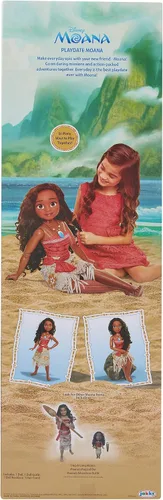 Vista 9 de [Usado] Muñeca Moana de Disney de 32 pulgadas de alto Playdate perfectamente posable, incluye peine para el pelo, muñeca de moda Moana Playdate