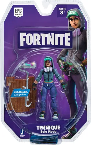 Vista 5 de Jazwares Fortnite Solo Mode - Paquete de figuras de núcleo, Teknique