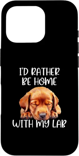 Vista 19 de Funda para iPhone 11 Pro Max Fox Red Lab Mom Dad I'd Rather Be Home Labrador Retriever