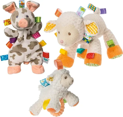 Vista 3 de Taggies - Pig Lovey - Peluche de cerdo, 12 pulgadas (paquete de 1)