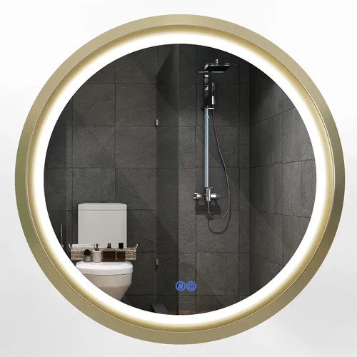 Vista 16 de Espejo LED de longitud completa de 19 x 59 pulgadas para baño con 3 modos de color, atenuador táctil, tocador iluminado de pie o montaje en pared