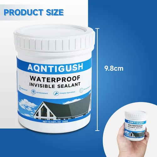 Vista 2 de Sellador transparente impermeable de 10.5 onzas (10.58 oz) con revestimiento impermeable invisible, adhesivo impermeable para techos, paredes, baño