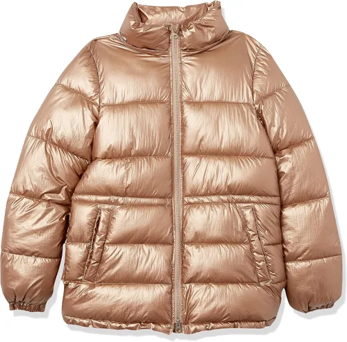 Vista 6 de Tienda Essentials Chaqueta acolchada pesada para mujer con cordón en la cintura