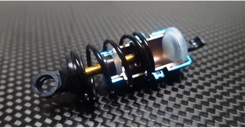 Vista 4 de Yeah Racing Drift Spec Shock-Gear 1.969 in Amortiguador Set para 1/10 RC Car Azul #TATT-022BU