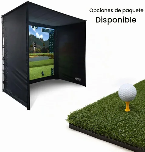 Vista 3 de Monitor de lanzamiento de bola Bushnell Golf Launch Pro – Simulador de golf para interior/exterior con cámaras de alta velocidad y prueba