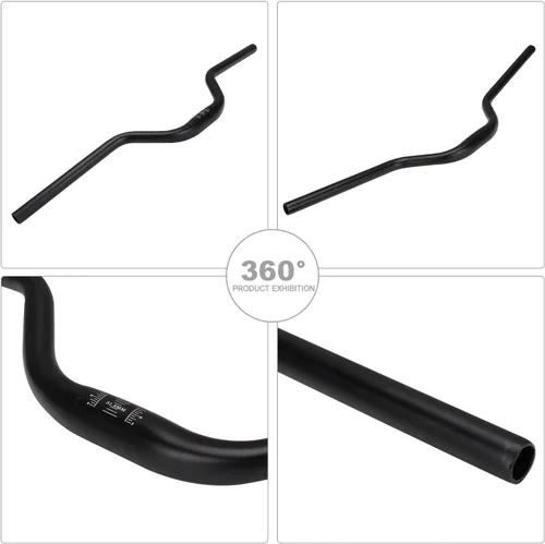 Vista 4 de JFG RACING Surron 7075 - Manillar de aluminio de 1.252 in y 7/8 de pulgada y 0.866 in y barra de mango elevada para Sur Ron/Surron/Light Negro