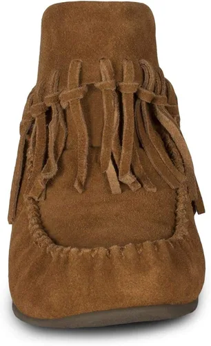 Vista 4 de Cloud Nine Botas de mocasín con flecos de piel de oveja para mujer