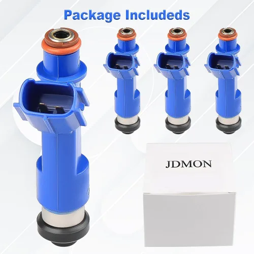 Vista 8 de JDMON Inyectores de combustible de repuesto para Toyota Corolla y Matrix Pontiac Vibe 2005-2008 1.8L Toyota Yaris 2006-2018 1.5L 23250-0D050