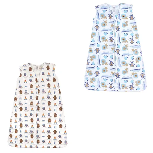 Vista 9 de Luvable Friends - Saco de dormir para bebé sin mangas, diseño unisex, Saco de dormir de algodón sin mangas, saco de dormir, manta, 0-6 meses
