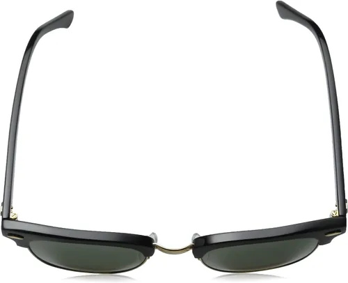 Vista 4 de Ray-Ban RB3016 Clubmaster - Gafas de sol cuadradas, color negro sobre doradoverde, 2.008in