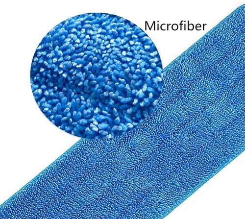 Vista 3 de Almohadilla de microfibra para trapeador de 18 pulgadas para mopas húmedas y secas, reutilizables, compatibles con el sistema de cuidado del suelo