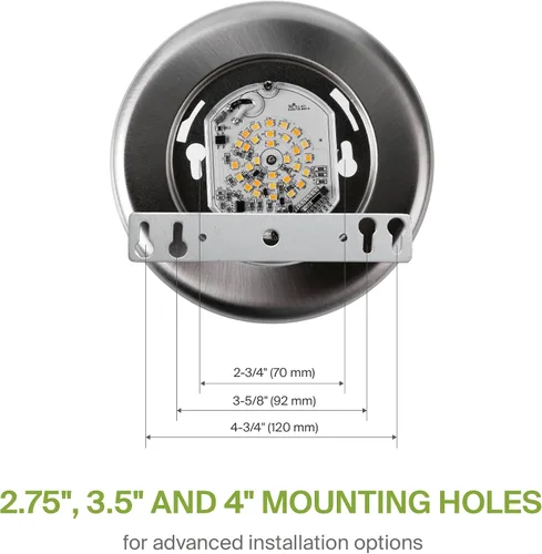 Vista 5 de ASD Paquete de 6 luces LED de disco de 4 pulgadas, 10 W 5CCT 2700K-5000K 685LM CRI90+, lámpara de techo regulable, disco de montaje en superficie